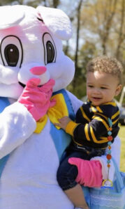 Easter Bunny with chils